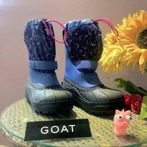 Columbia Powderbug Plus II Blue/Pink Boots Size 5Y
